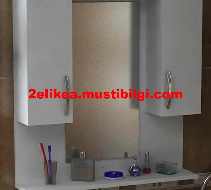 Kullanılmış Temiz Aynalı Banyo Dolabı 1 Aylık