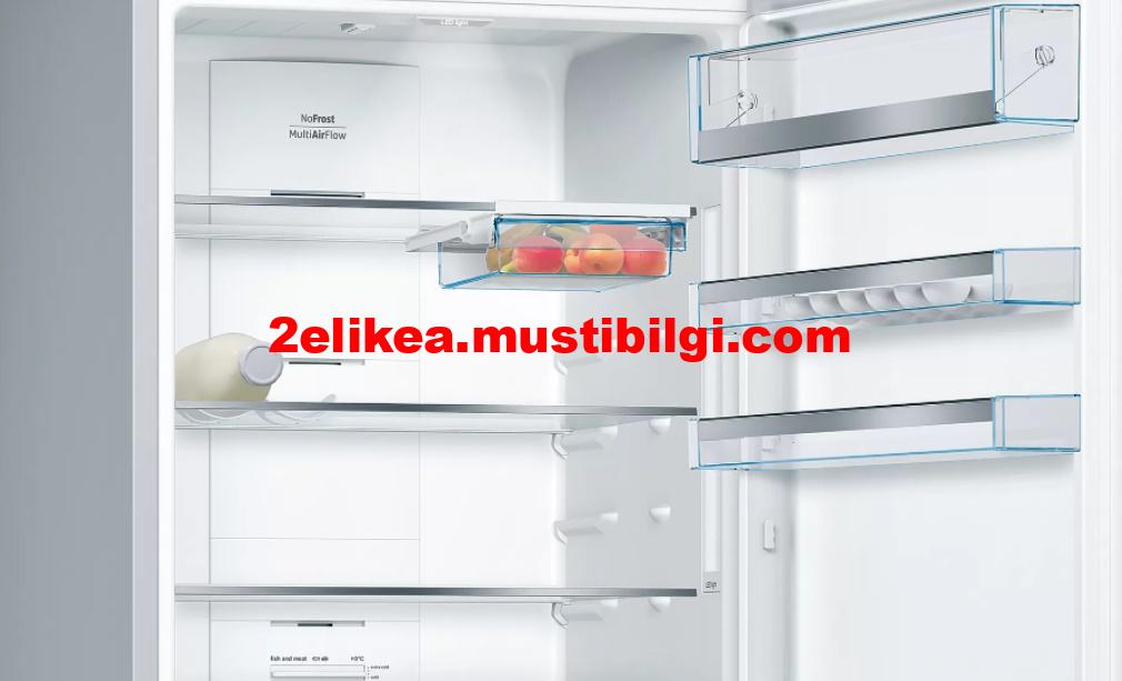 Defolu Spot Bosch KGN56LBF0N Siyah Alttan Donduruculu Buzdolabi 4