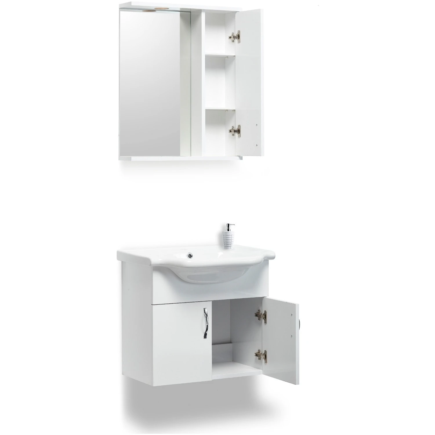 Çıkma Ucuz Dolap Saydam MDF Banyo Dolabı 55 cm