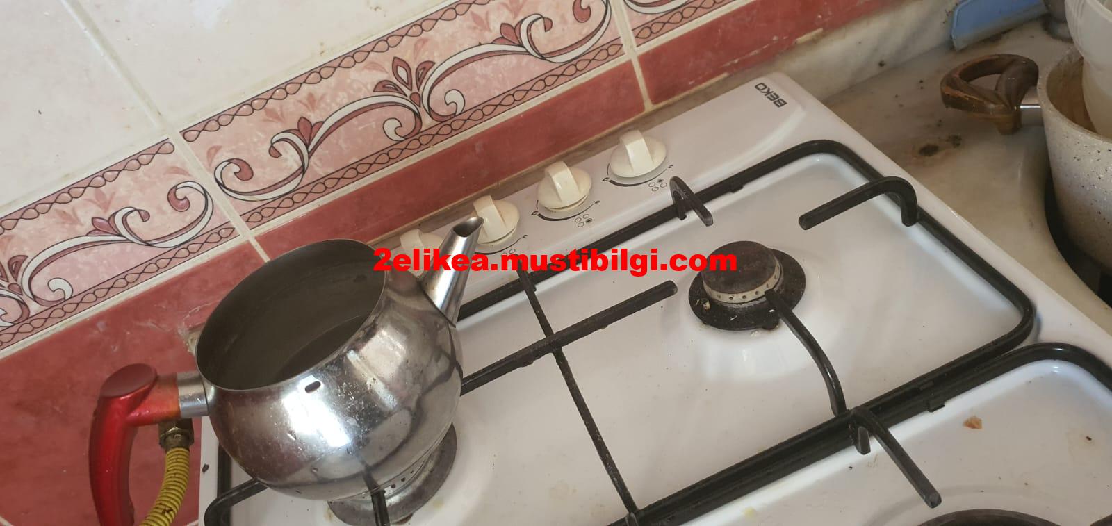 Temiz durumda beko ikinci el çakmaklı gaz emniyetli set üstü ocak