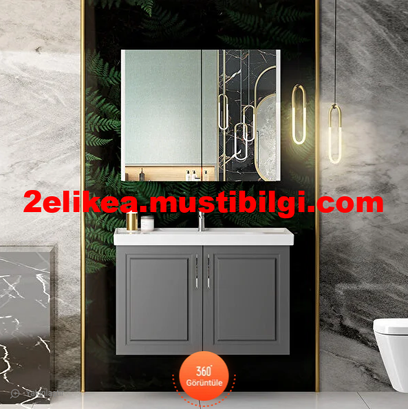 Küçük Bir Defosu Var Banyo Dolabı Seti 80 cm FİYATI: 1500 TL