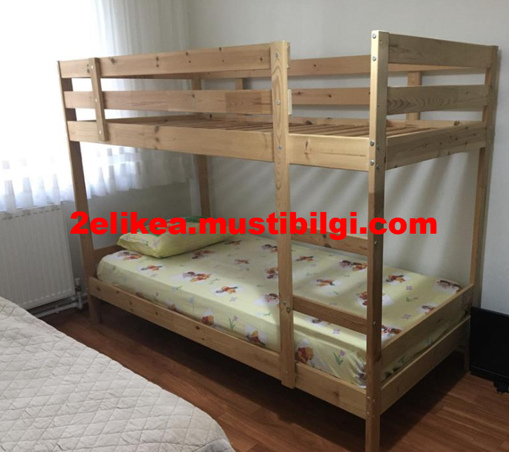 Temiz kullanılmıştır, ikinci el ikea mydal ranza FİYATI: 1200 TL 2 ikinci el ikea mydal ranza 3