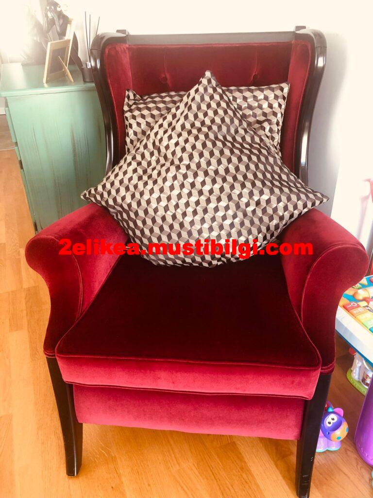 kirmizi kadife koltuk takimi 1