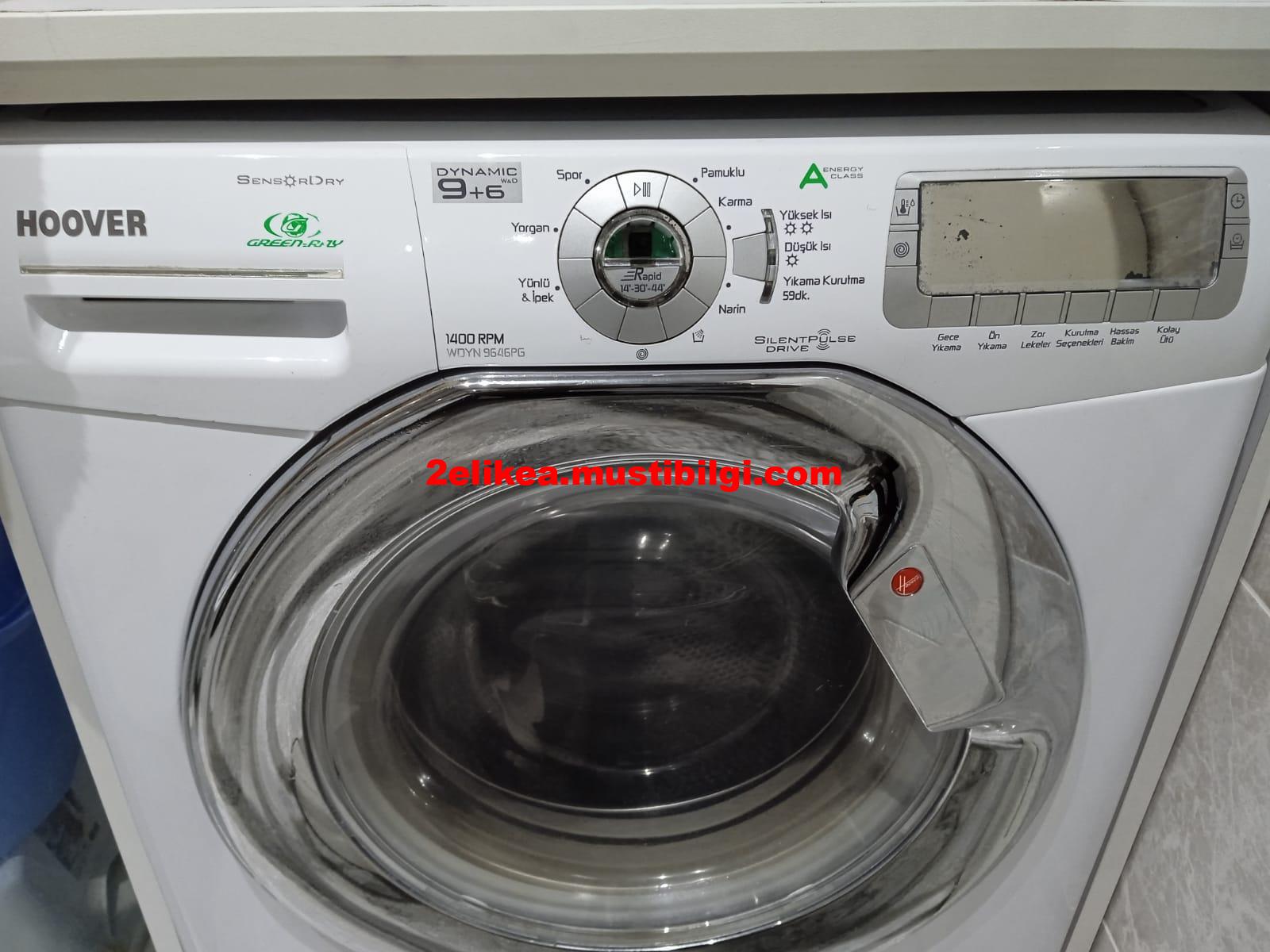 Şahane özelliklere sahip öden yüklemeli defolu hoover çamaşır makinesi