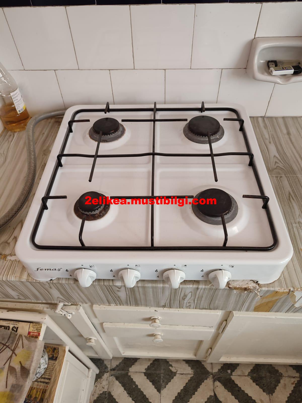 Temiz kullanılmış çalışır durumda ikinci el femaş set üstü ocak