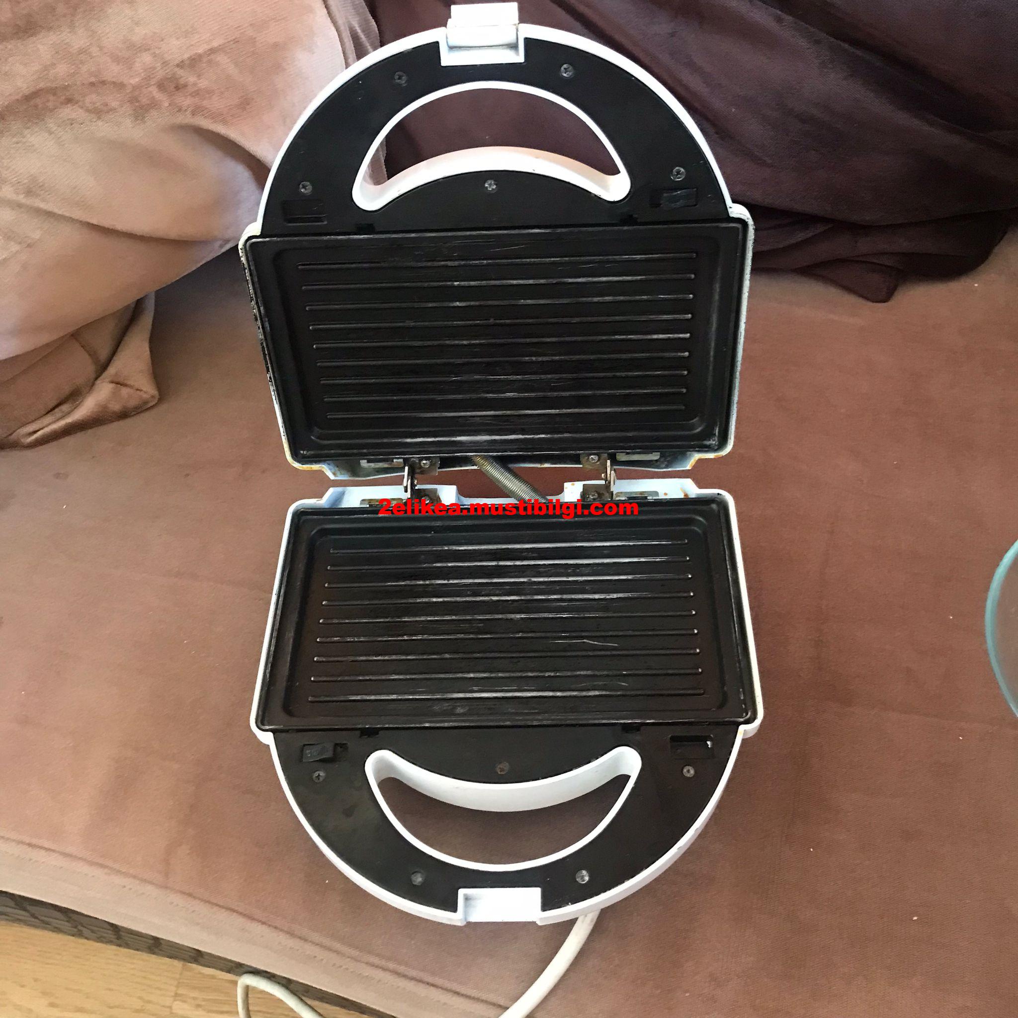 Teflon çıkarılabilir plakalı defolu tost makinesi